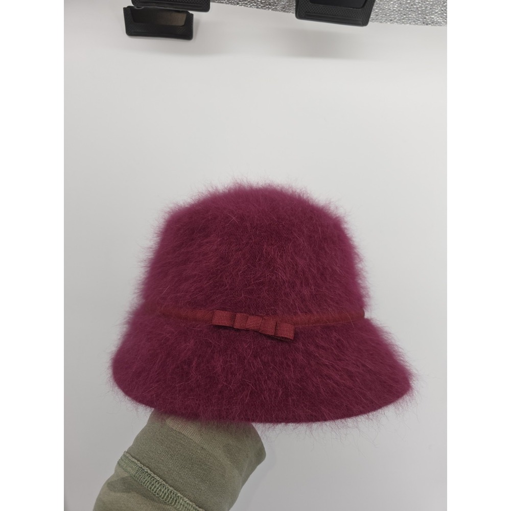 Nine West Rabbit Angora Hat RN 110188 Raspberry
